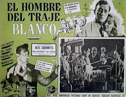 Mexican lobby card from The Man in the White Suit (1951) (4)