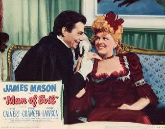 James Mason (as Lord Manderstoke) in an American lobby card from Man of Evil [Fanny by Gaslight] (1944) (1)
