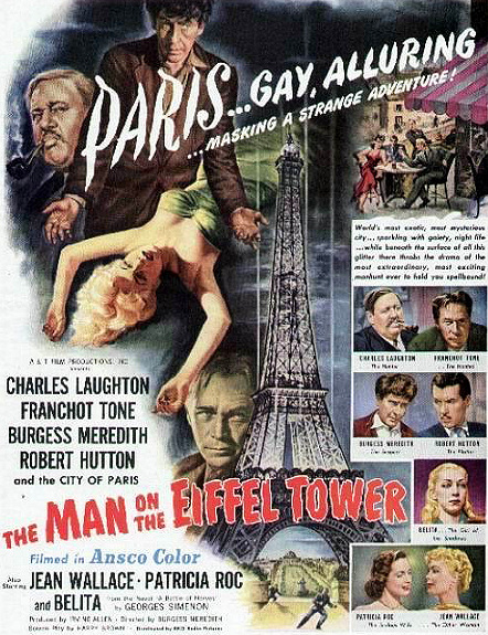 Poster for The Man on the Eiffel Tower (1949) (2)
