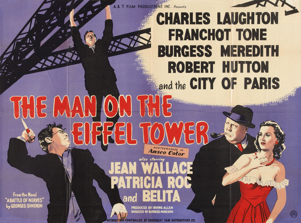 Poster for The Man on the Eiffel Tower (1949) (3)