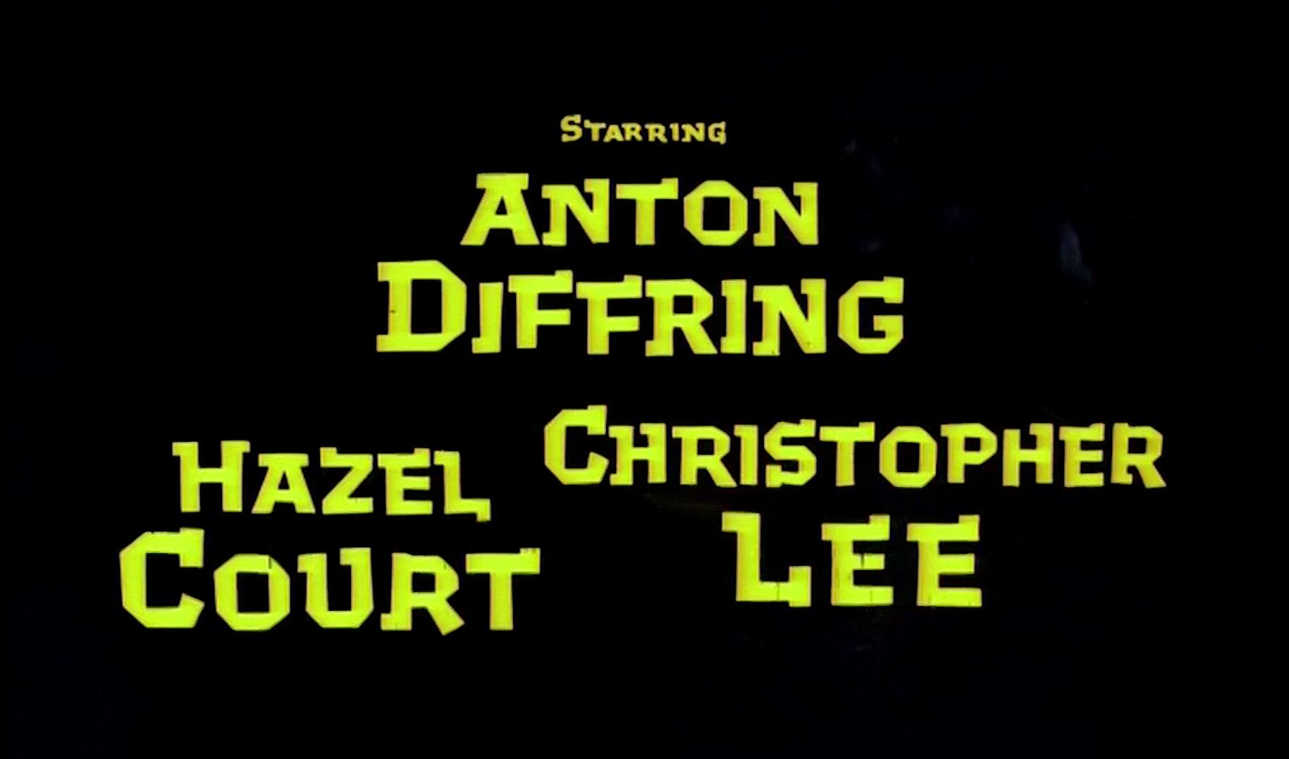 Main title from The Man Who Could Cheat Death (1959) (5). Anton Diffring, Hazel Court, Christopher Lee