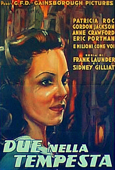 Patricia Roc (as Celia) in an Italian poster for Millions Like Us (1943) (1)