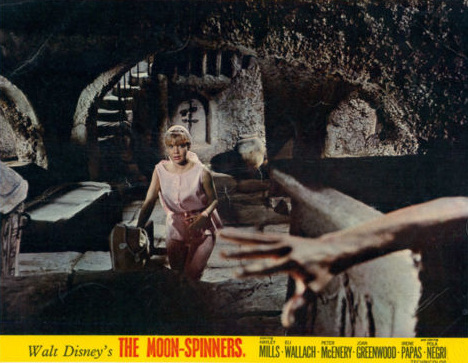 Hayley Mills (as Nikky Ferris) in a lobby card from The Moon-Spinners (1964) (12)