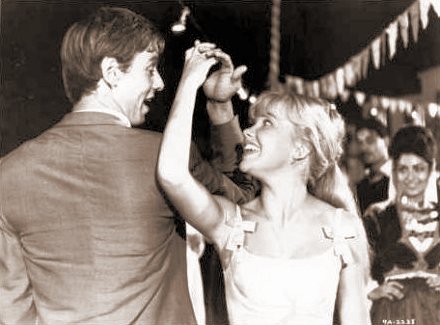 Peter McEnery (as Mark Camford) and Hayley Mills (as Nikky Ferris) in a photograph from The Moon-Spinners (1964) (3)