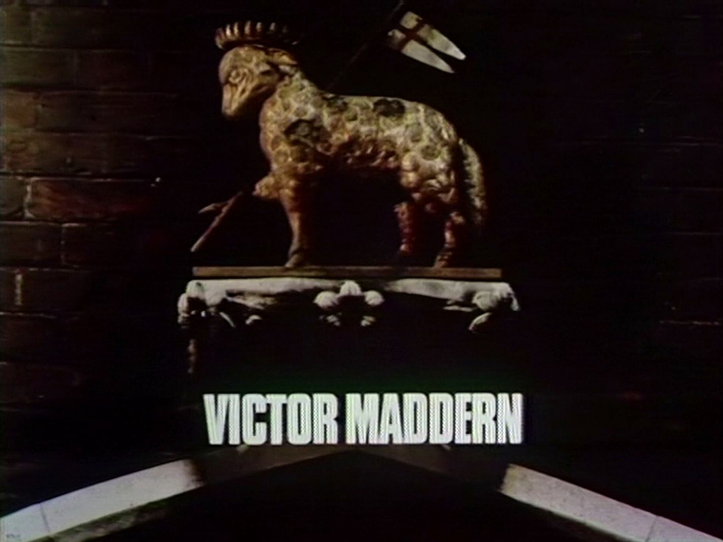 Main title from the ‘The Most Important Thing of All’ episode of Justice (1971-74) (4). Victor Maddern