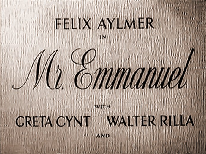 Main title from Mr. Emmanuel (1944)
