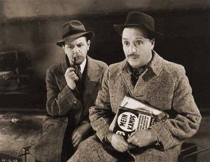 Naunton Wayne (as Caldicott) and Basil Radford (as Charters) in a photograph from Night Train to Munich (1940) (11)
