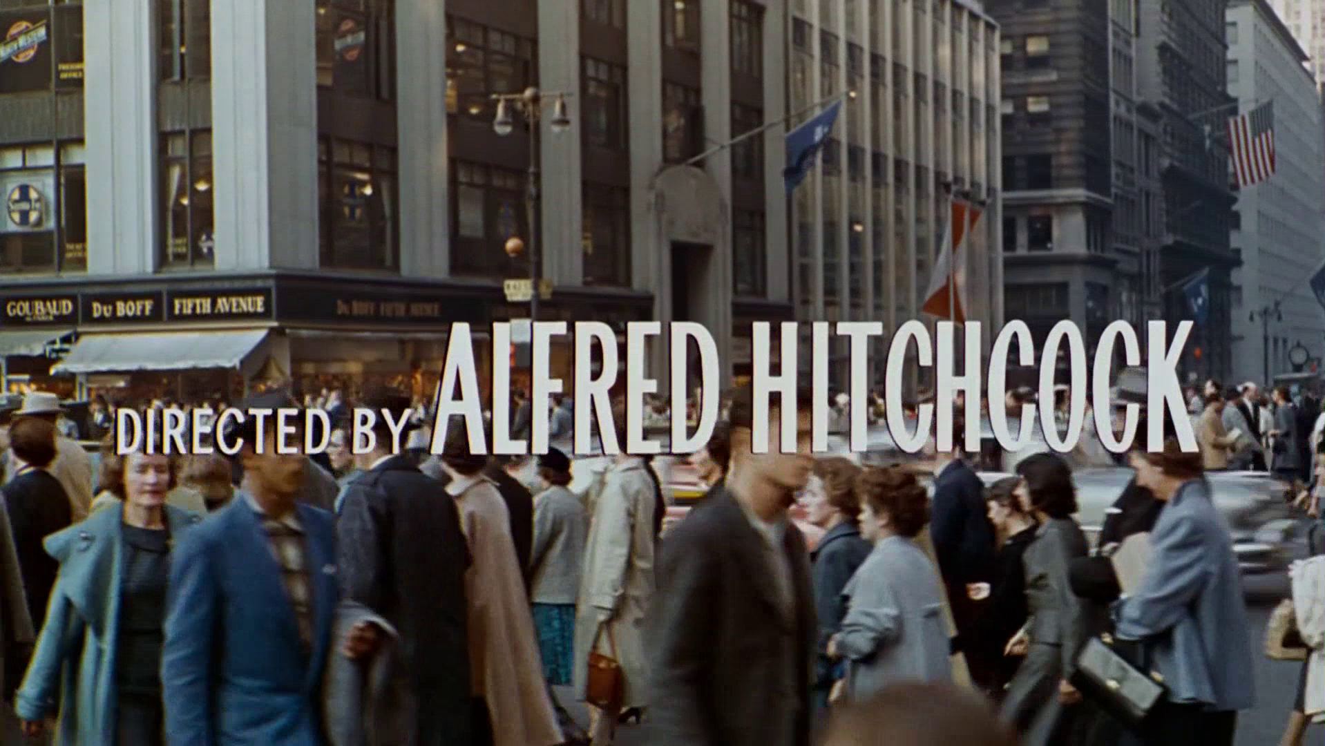 Main title from North by Northwest (1959) (17). Directed by Alfred Hitchcock
