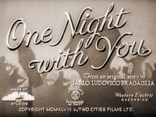Main title from One Night with You (1948)