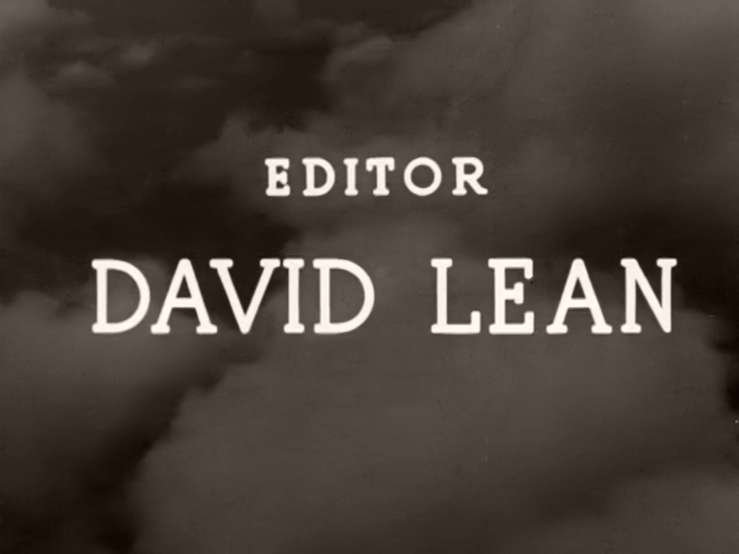 Main title from One of Our Aircraft Is Missing (1942) (15). Editor, David Lean