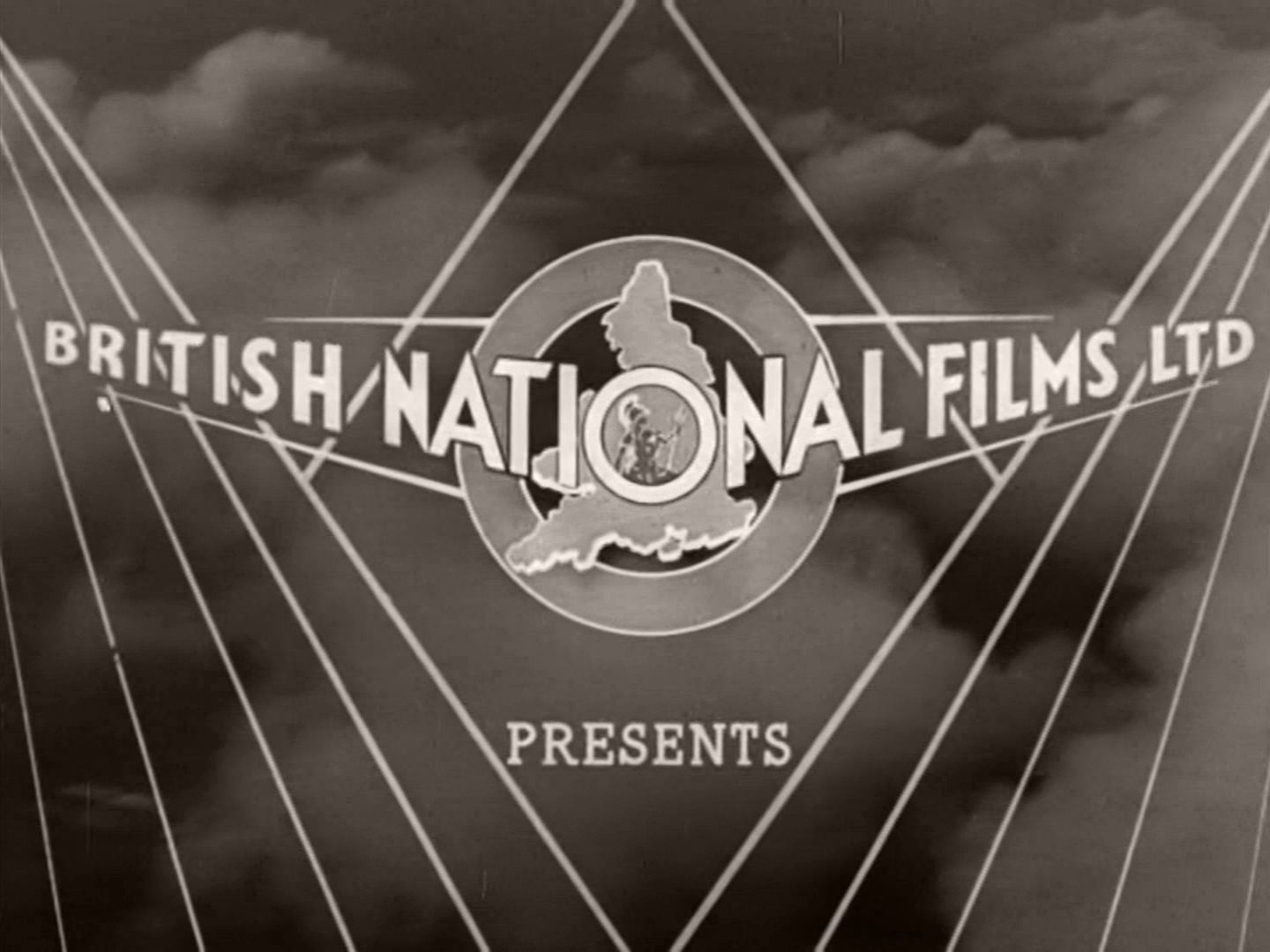 Main title from One of Our Aircraft Is Missing (1942) (3). British National Films Ltd presents