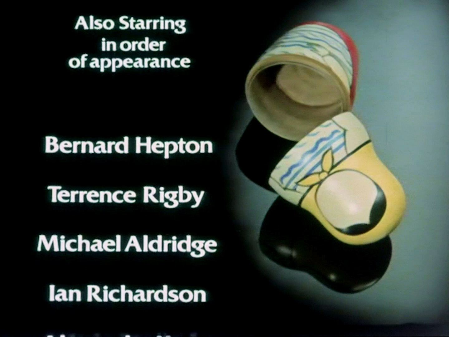 Main title from the 1979 ‘Part One’ episode of Tinker Tailor Soldier Spy (1979) (4). Also starring in order of appearance Bernard Hepton, Terence Rigby, Michael Aldridge, Ian Richardson