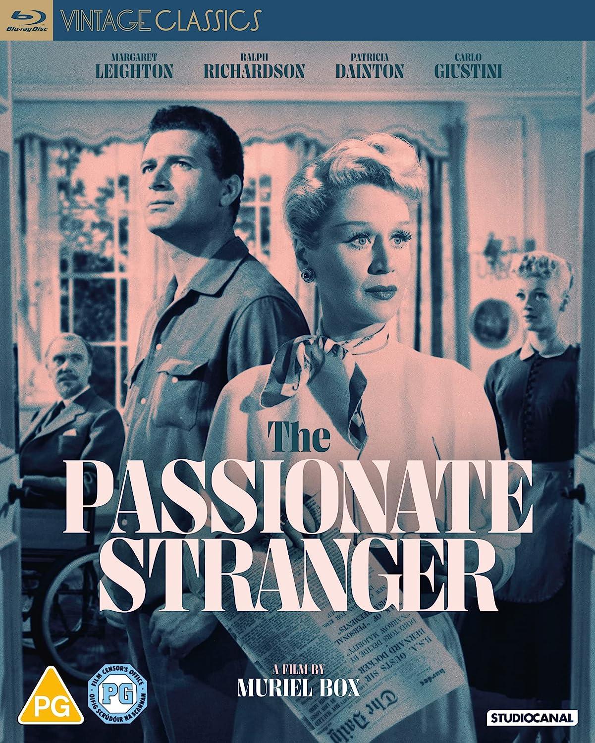 The Passionate Stranger (1957) Blu-ray cover from Studio Canal [2023] (1) featuring Carlo Giustini and Margaret Leighton