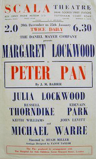 Poster for  Peter Pan at the Scala Theatre, London (1)
