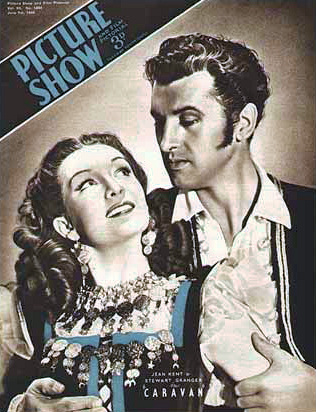 Picture Show magazine with Jean Kent and  Stewart Granger in Caravan.  June, 1946.