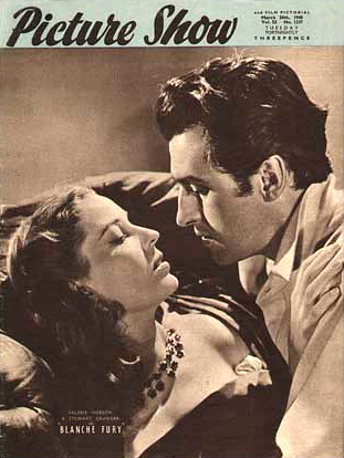 Picture Show magazine with Valerie Hobson and  Stewart Granger in Blanche Fury.  March, 1948.
