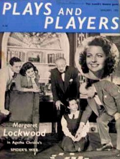 Plays and Players magazine with Margaret Lockwood in Spider’s Web.  10th January, 1955.