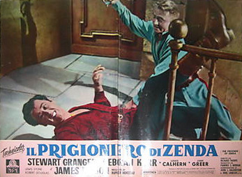 Italian lobby card from The Prisoner of Zenda (1952) (1)