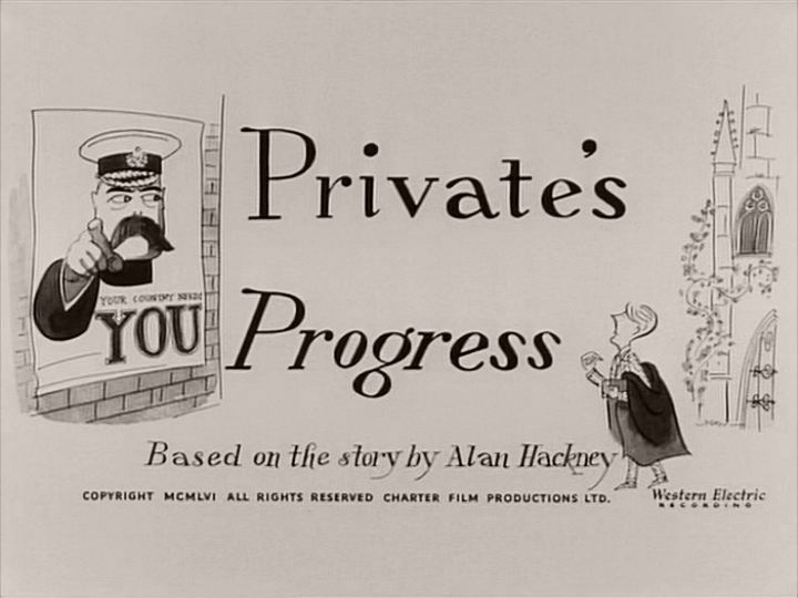 Main title from Private’s Progress (1956)