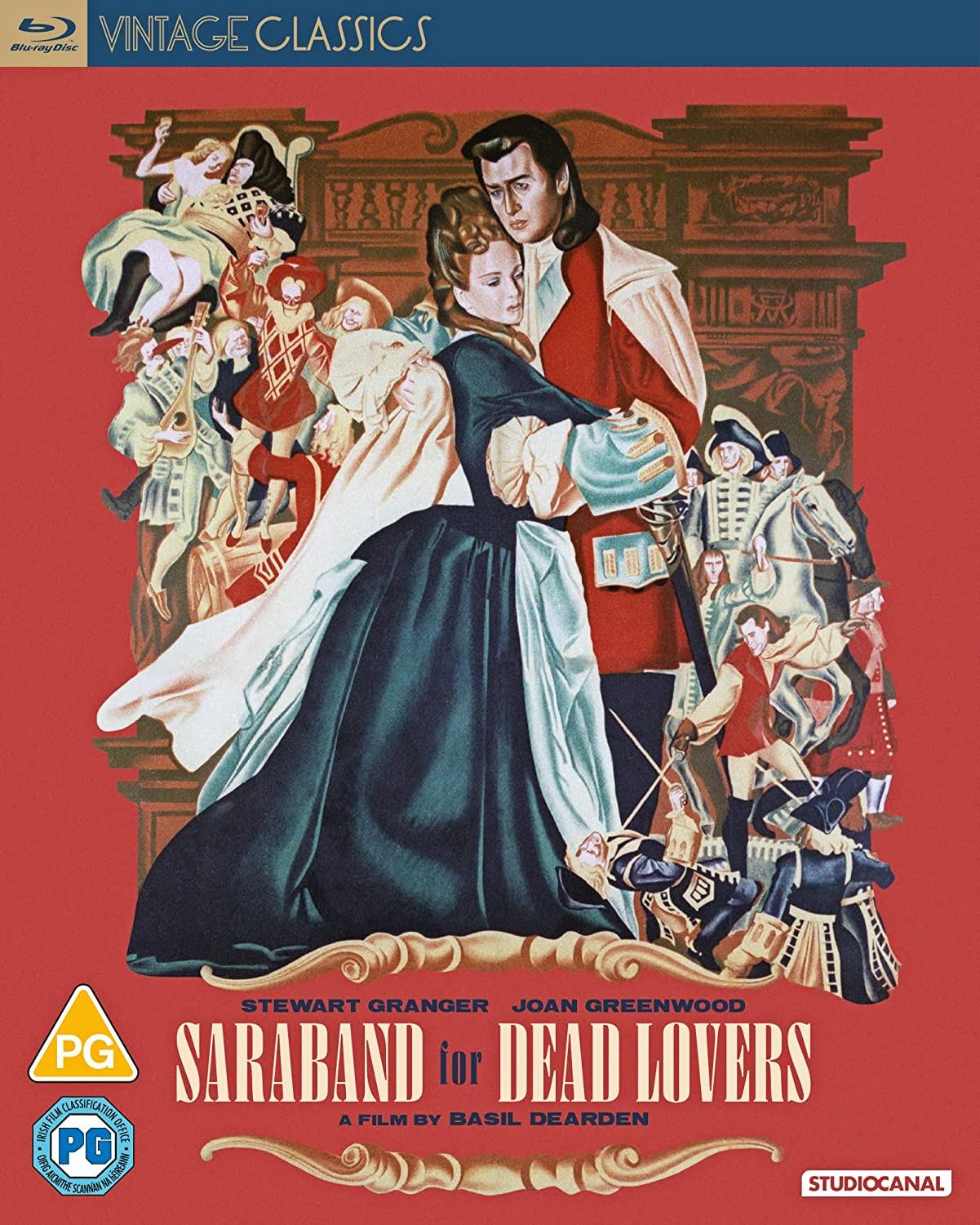 Saraband for Dead Lovers (1948) Blu-ray cover from Studiocanal [2023] (1) featuring Joan Greenwood and Stewart Granger