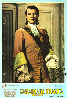 Stewart Granger (as Count Philip Konigsmark) in an Italian poster for Saraband for Dead Lovers (1948) (1)