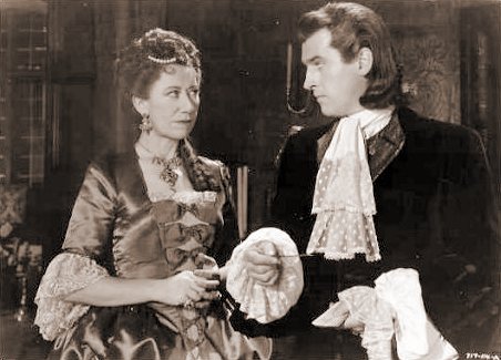 Flora Robson (as Countess Platen) and Stewart Granger (as Count Philip Konigsmark) in a photograph from Saraband for Dead Lovers (1948) (9)