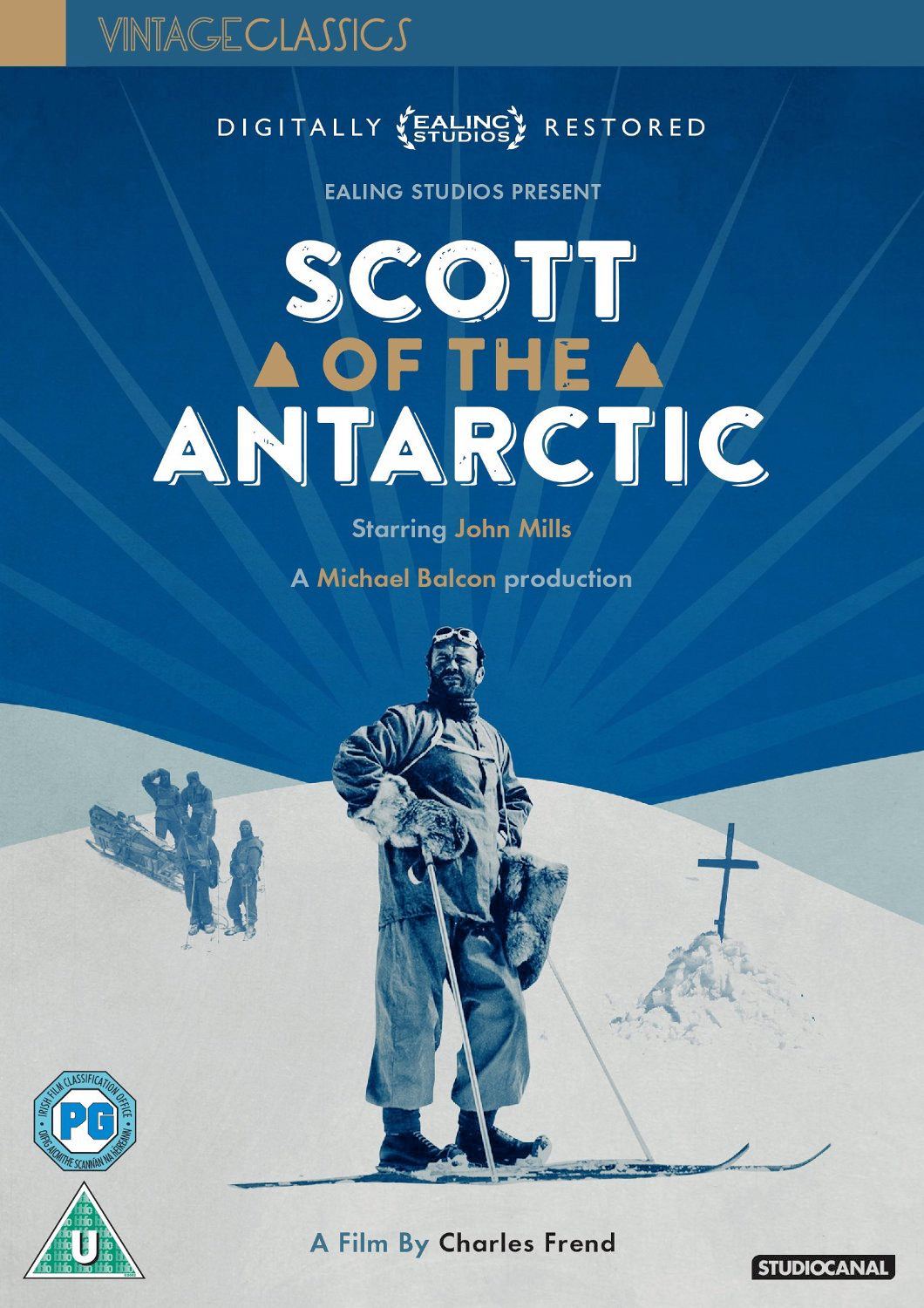 Scott of the Antarctic DVD from Studiocanal and Vintage Classics.  Features John Mills as Captain Scott