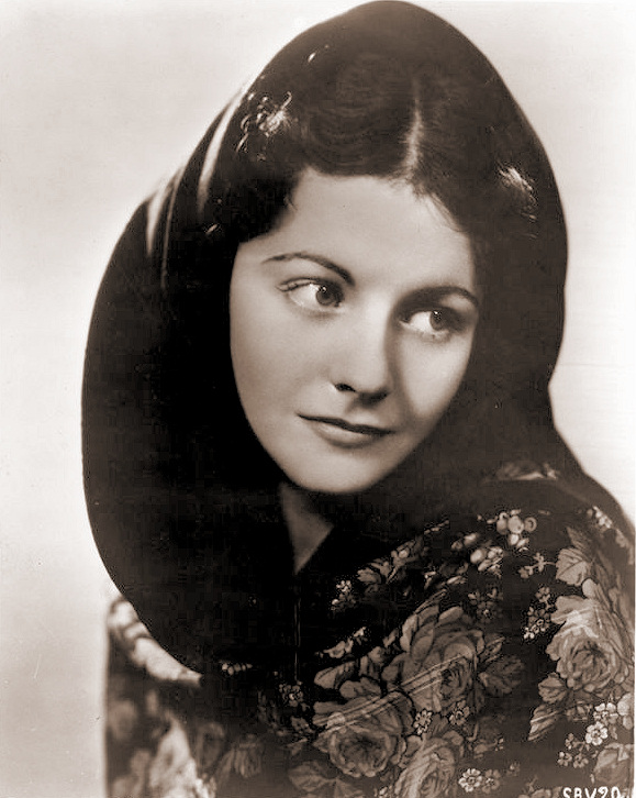 British ingenue Margaret Lockwood wears a shawl in this 1930s photograph