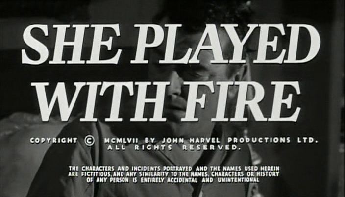 Main title from Fortune is a Woman (as She Played With Fire – US title) 1957