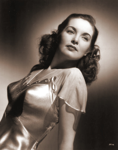 Patricia Roc wears a sheer top in a 1946 publicity photo for Universal Pictures