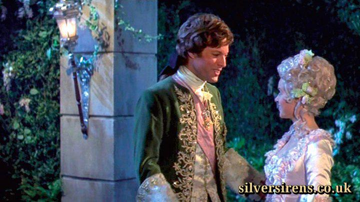 Prince Edward (Richard Chamberlain) smiles at Cinderella (Gemma Craven) in a scene from The Slipper and the Rose (1976)