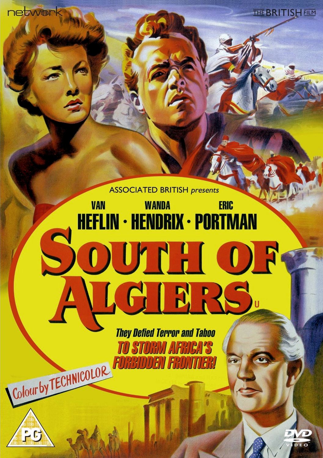 South of Algiers DVD from Network and The British Film.  Features Wanda Hendrix as Anne Burnet, Van Heflin as Nicholas Chapman and Eric Portman as Doctor Burnet