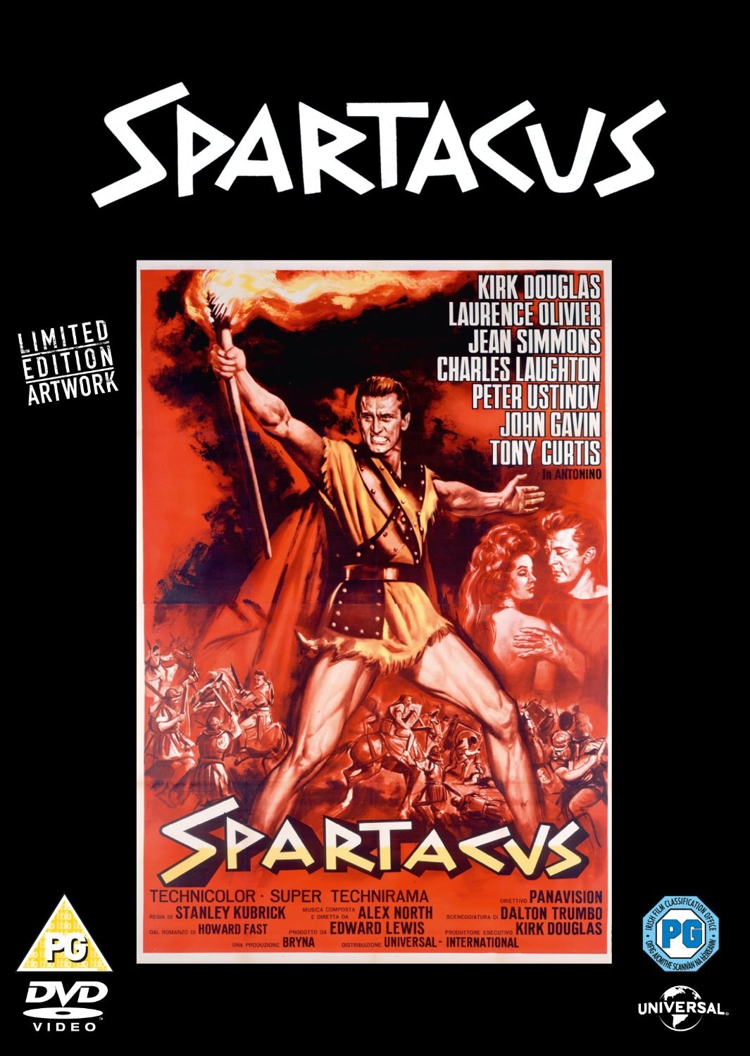 Spartacus DVD – Original Poster Series featuring limited edition artwork with Kirk Douglas