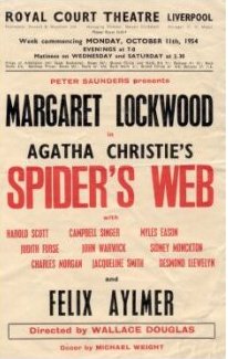 Programme from Spider’s Web (1954) at the Royal Court Theatre, Liverpool (1)