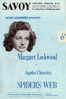 Programme from Spider’s Web (1954) at the Savoy Theatre, London (1)