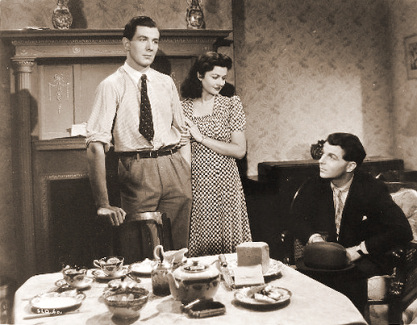 Michael Redgrave (as Davey Fenwick), Margaret Lockwood (as Jenny Sunley) and Emlyn Williams (as Joe Gowlan) in a photograph from The Stars Look Down (1940) (7)