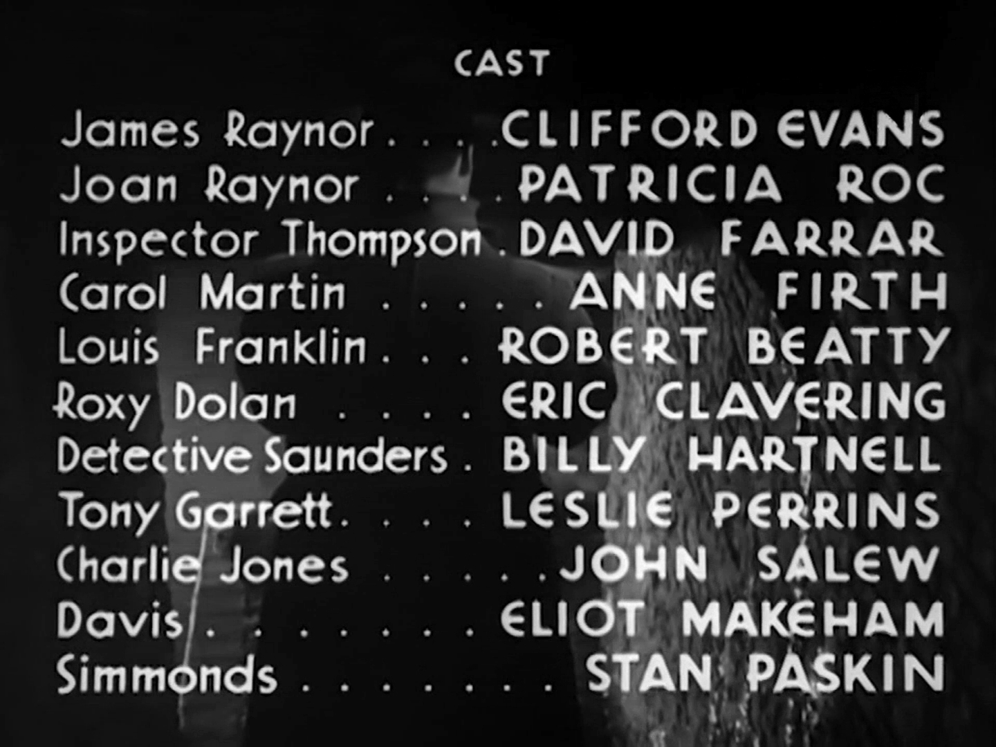 Main title from Suspected Person (1942) (6). Clifford Evans, Patricia Roc, David Farrar, Anne Firth, Robert Beatty, Eric Clavering, Billy Hartnell