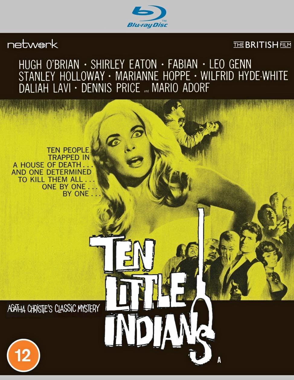 Ten Little Indians (1965) Blu-ray cover from Network Distributing and the British Film [2021] (1) featuring Shirley Eaton