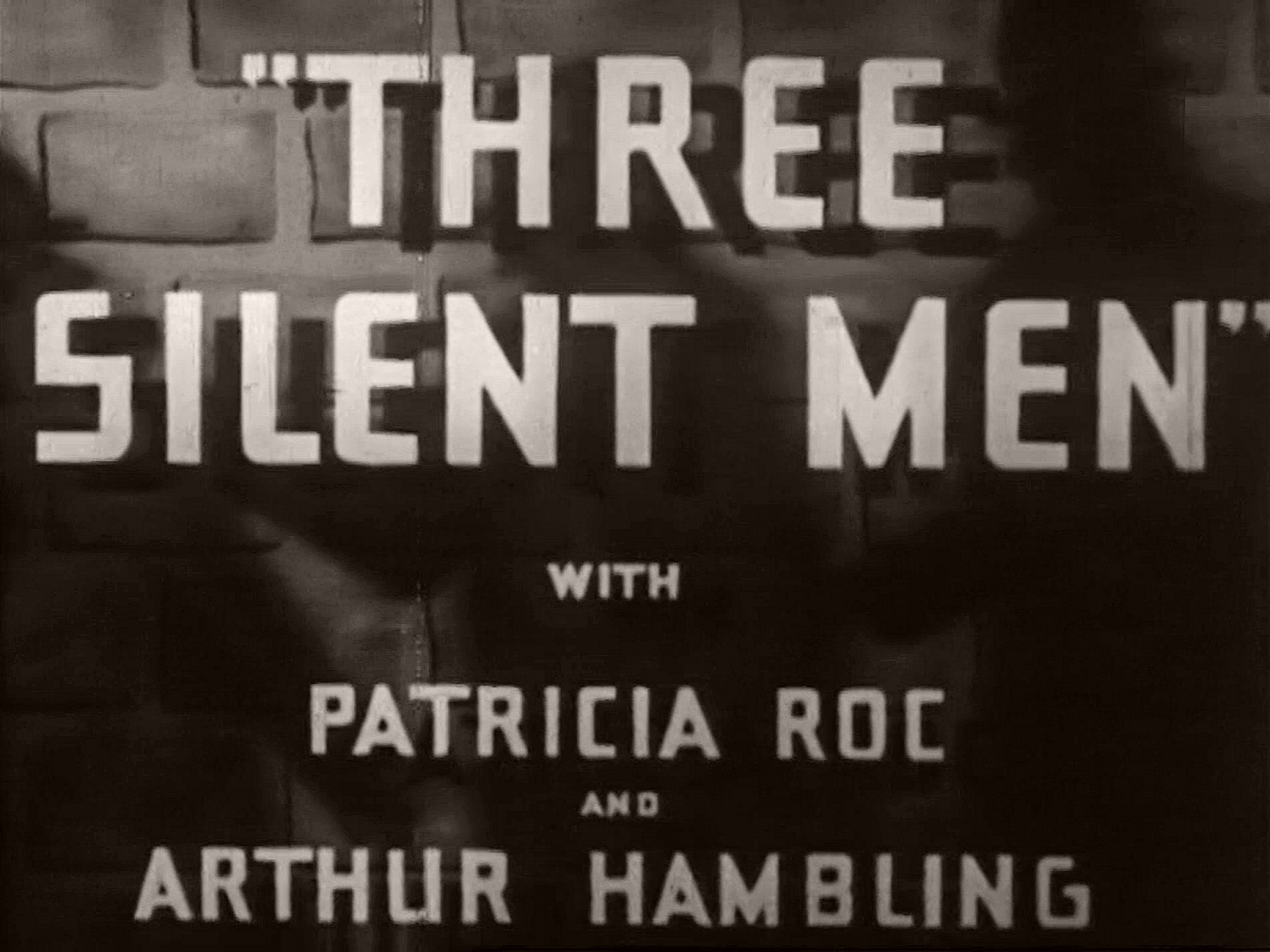 Main title from Three Silent Men (1940) (3)