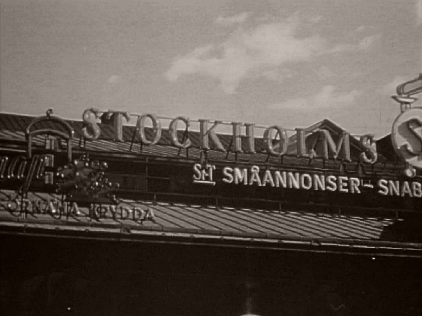 Screenshot from Traveller’s Joy (1950) (1). Stockholm