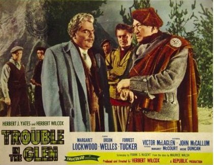 Lobby card from Trouble in the Glen (1954) (3)