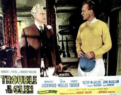 Lobby card from Trouble in the Glen (1954) (5)