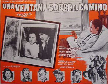 Mexican lobby card from Trouble in the Glen (1954) (3)