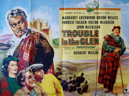 Poster for Trouble in the Glen (1954) (7)