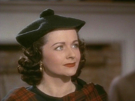 Margaret Lockwood (as Marissa Menzies) in a screenshot from Trouble in the Glen (1954) (3)