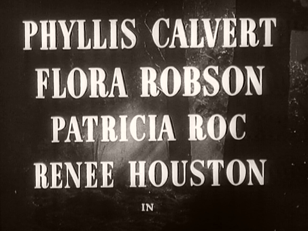 Main title from Two Thousand Women (1944) (1). Phyllis Calvert, Flora Robson, Patricia Roc, Renee Houston in