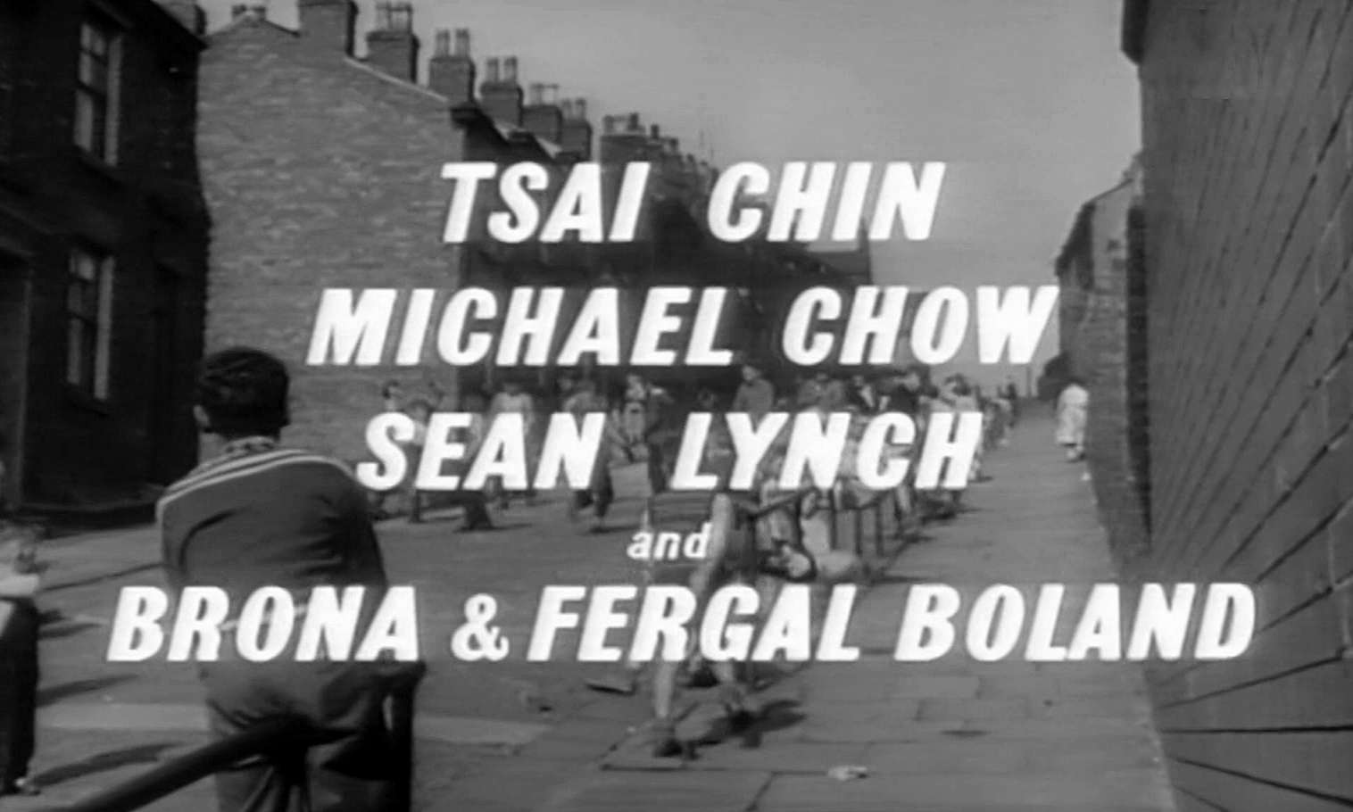 Main title from Violent Playground (1958) (7). Tsai Chin, Michael Chow, Sean Lynch and Brona and Fergal Boland