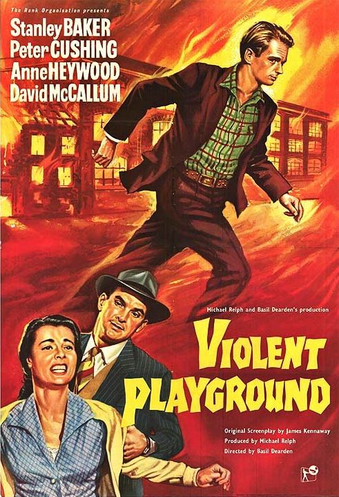 Poster from Violent Playground (1958) (1) featuring Anne Heywood, Stanley Baker and David McCallum