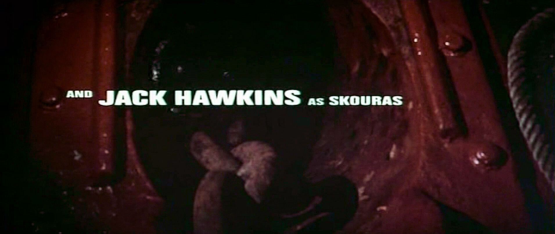 Main title from When Eight Bells Toll (1971) (7).  And Jack Hawkins as Skouras