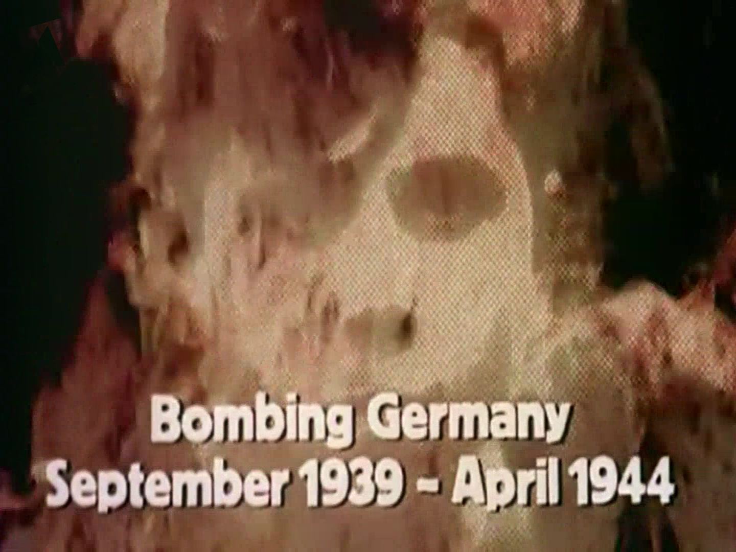 Main title from the 1974 ‘Whirlwind’ episode of The World at War (1973-74) (2). Bombing Germany September 1939 – April 1944
